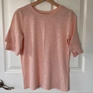 NWT Loft • Ruffle Sleeved Tee